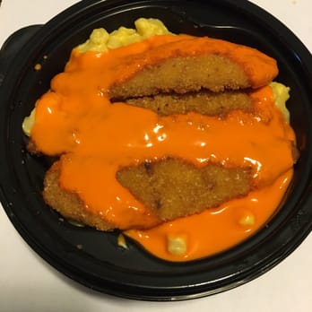 Wawa - Hot bowl with chicken strips, Mac and cheese, and buffalo sauce. - Gas Stations Near Me - Manassas, Virginia Wawa - Hot bowl with chicken strips, Mac and cheese, and buffalo sauce. - Gas Stations Near Me - Manassas, Virginia