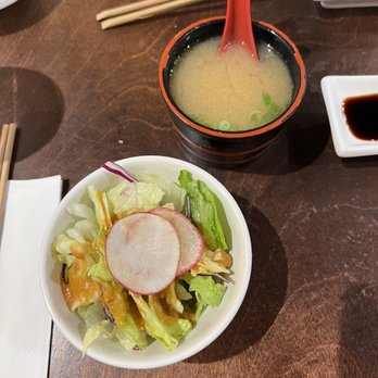 Sushi Prince - Starter salad and Miso Soup - Japanese Near Me - Fairfax, Virginia Sushi Prince - Starter salad and Miso Soup - Japanese Near Me - Fairfax, Virginia