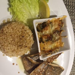 Le Mulberry - Main dishes. Somewhat on the dry side.