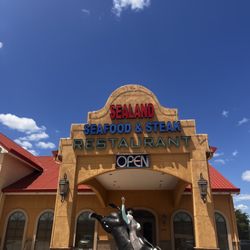 Sealand Seafood & Steak Restaurant - Open sign