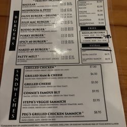 M 40 Bar - Menu
