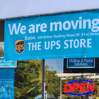 The UPS Store - After many years at this location. They are moving around the corner to busy 41st Street about a block or so away. - Shipping Centers Near Me - Miami Beach, Florida