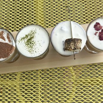 Phalcha - Iced coffee flight with fun unique flavors!! - Coffee & Tea Near Me - Louisville, Kentucky Phalcha - Iced coffee flight with fun unique flavors!! - Coffee & Tea Near Me - Louisville, Kentucky