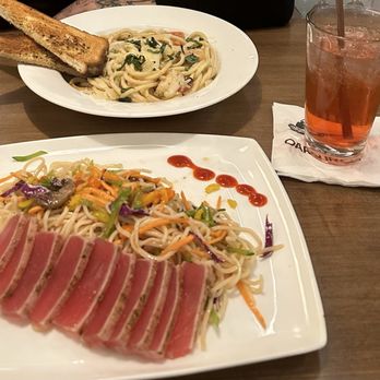 Oar & Iron - Ahi Tuna and Shrimp Bucatini - Seafood Near Me - Naples, Florida