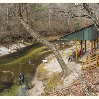 Roaring River Vineyards - In the summer you can wade and swing into the water here. - Wineries Near Me - Traphill, North Carolina