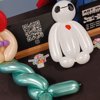 Art Monster Angel - Ariel (Little Mermaid) and Baymax (Big Hero 6) - Balloon Services Near Me Art Monster Angel - Ariel (Little Mermaid) and Baymax (Big Hero 6) - Balloon Services Near Me
