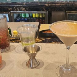 Sports Bar at Grand Solmar - The drinks we made at mixology class