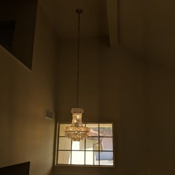 Streamline Custom Electric - Entrance crystal chandelier lit - Electricians Near Me Streamline Custom Electric - Entrance crystal chandelier lit - Electricians Near Me
