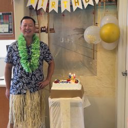 Vincent Chen, DDS - Dr. Chen's Happy Luau BDay shenanigans!