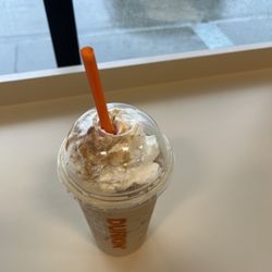 Pumpkin spice latte My favorite dunkin in town.