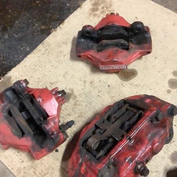 Finish Logic - Before Finish Logic prepped and cleaned these calipers - Powder Coating Near Me - Concord, California Finish Logic - Before Finish Logic prepped and cleaned these calipers - Powder Coating Near Me - Concord, California