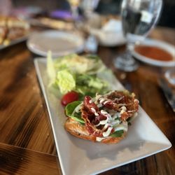 Versante - Deconstructed Salmon w/crispy prosciutto sandwich