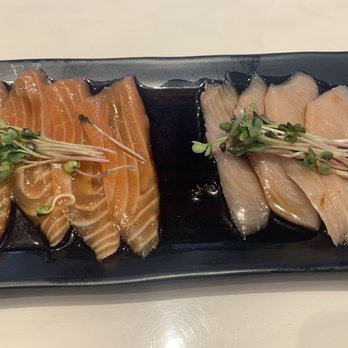 Umami - Salmon and hamachi with ponzu - Japanese Near Me - Las Vegas, Nevada Umami - Salmon and hamachi with ponzu - Japanese Near Me - Las Vegas, Nevada