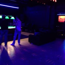 The pool table area.