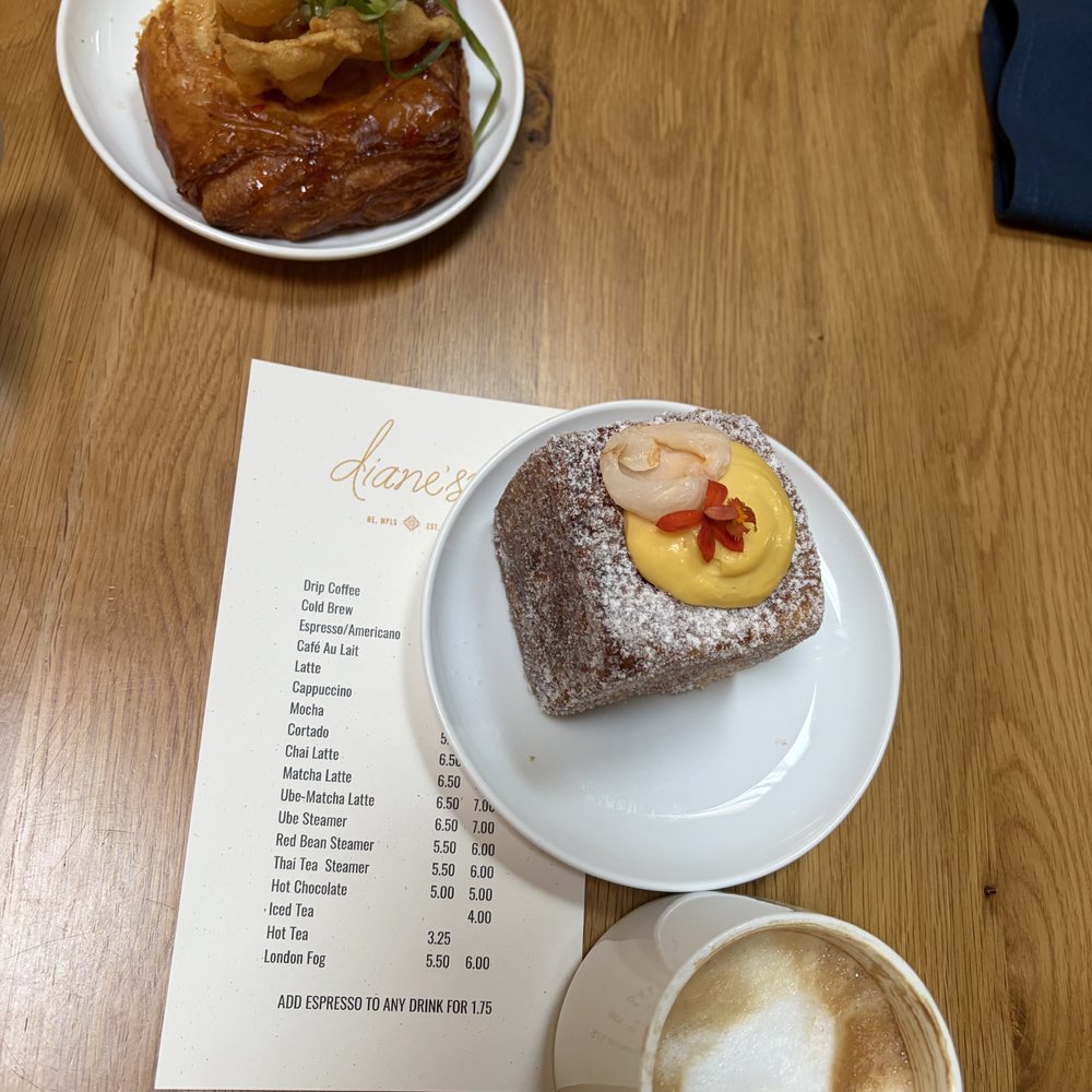 Diane’s Place - crab rangoon pastry and mango something pastry - Cafes Near Me - Minneapolis, Minnesota