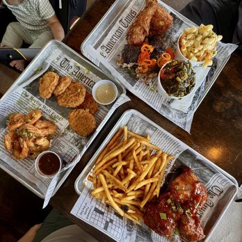 The Jerk Shack - Mix Chicken Plate Sticky Chicken Mac N Cheese, Masala Fries, Collard Greens Jamaican Firecracker Shrimp Fried Green Tomatoes - Caribbean Near Me - San Antonio, Texas The Jerk Shack - Mix Chicken Plate Sticky Chicken Mac N Cheese, Masala Fries, Collard Greens Jamaican Firecracker Shrimp Fried Green Tomatoes - Caribbean Near Me - San Antonio, Texas