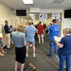 Affton Licenses Office - I forgot the jerk faces running this location removed all the chairs over a year ago.