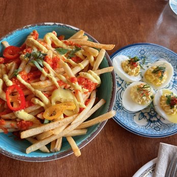 Supergeil - Fries and Deviled Eggs - Mediterranean Near Me - Detroit, Michigan