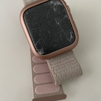 Onsite - Before- with saran wrap on cracked screen - Electronics Repair Near Me - Dallas, Texas