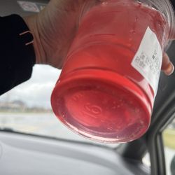 Dunkin' - You can see the floating stuff.
