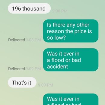 Julian Auto Group - Screenshot of conversation - Car Dealers Near Me - Irvington, New Jersey