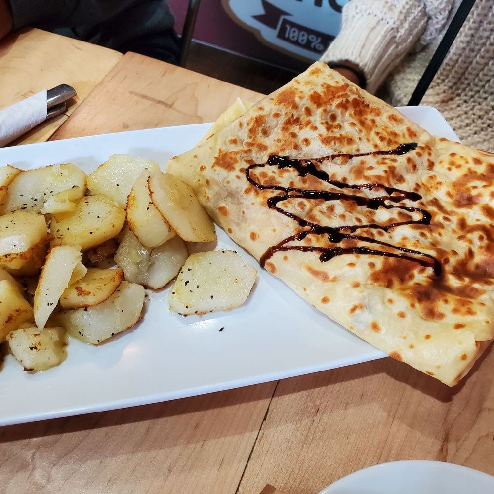 Dolce & Caffè - Breakfast Crepe and yummy potatoes! Perfection! - Cafes Near Me - Philadelphia, Pennsylvania Dolce & Caffè - Breakfast Crepe and yummy potatoes! Perfection! - Cafes Near Me - Philadelphia, Pennsylvania