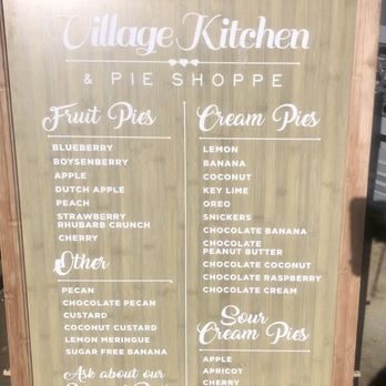 Village Kitchen & Pie Shoppe - Pie menu - American Near Me - Carlsbad, California Village Kitchen & Pie Shoppe - Pie menu - American Near Me - Carlsbad, California
