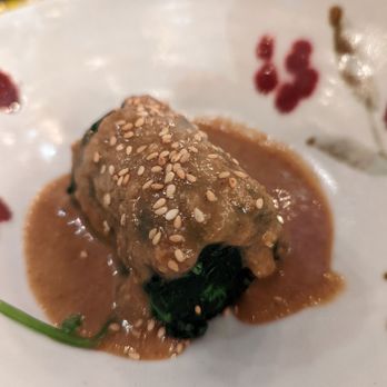 Umai - Goma-Ae! This is a cold spinach appetizer in a sesame sauce. Delicious!! - Japanese Near Me - Chicago, Illinois