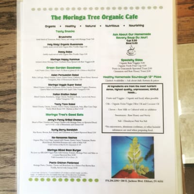 Menu photo 1 The Moringa Tree Elkhart, IN