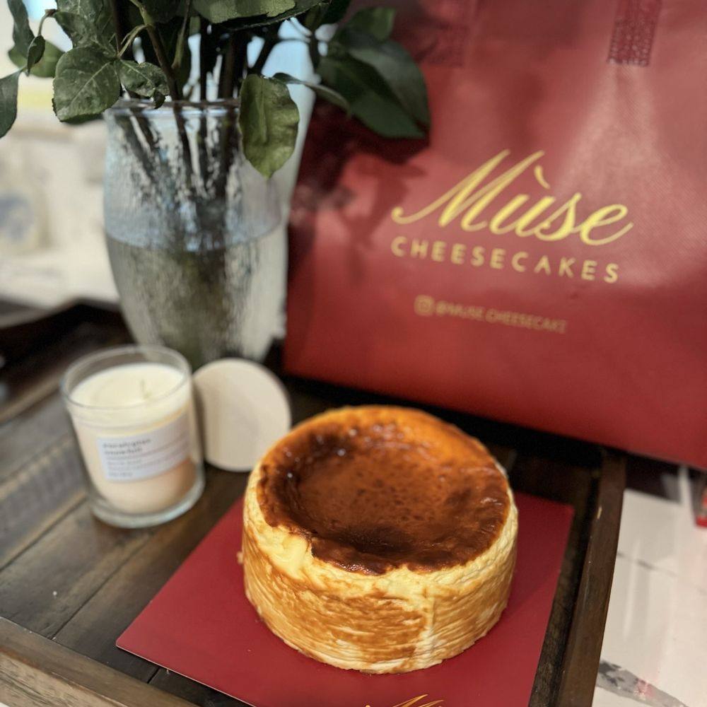 Muse Cheesecakes & Bakery - So creamy cheesy goodness Burnt Basque Cheesecake 1.23.26 - Desserts Near Me - San Diego, California Muse Cheesecakes & Bakery - So creamy cheesy goodness Burnt Basque Cheesecake 1.23.26 - Desserts Near Me - San Diego, California