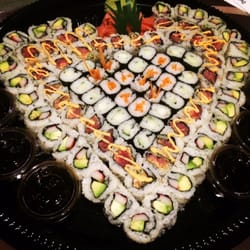 Teriyaki Boy - "Heart" sushi platter.