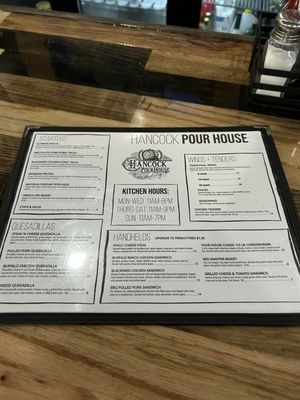 Menu photo 2 Hancock Pour House Orland, ME