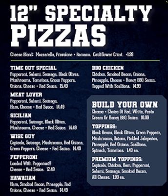 Menu photo 1 Time Out Ale House Federal Way, WA Menu photo 1 Time Out Ale House Federal Way, WA