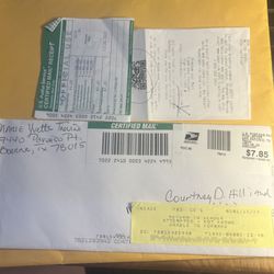 Courtney D Hilliard - Hilliard Legal - First letter demanding refund returned Courtney D. Hilliard, Bar Card Number: 24090518