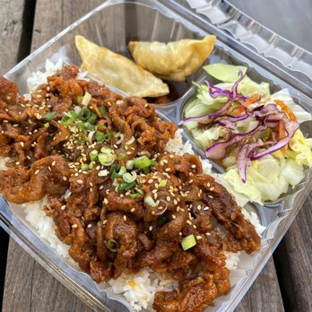 Korean Twist - Spicy Pork rice bowl. - Korean Near Me - Portland, Oregon