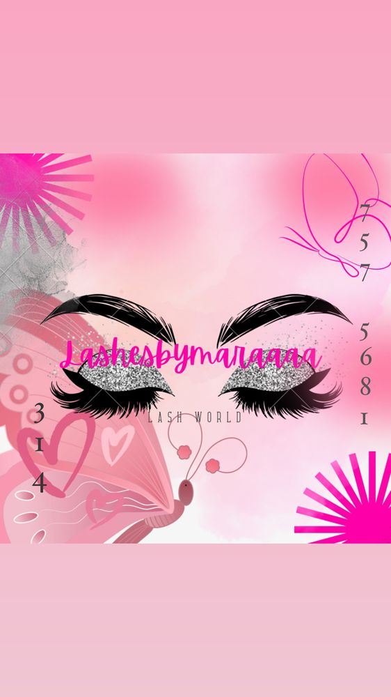 Lashesbymaraaaa Logo