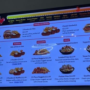 Houston TX Hot Chicken - menu - Sandwiches Near Me - Tempe, Arizona