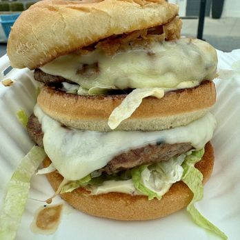 New Albany Tavern - Double Decker burger - Beer Bar Near Me - New Albany, Indiana