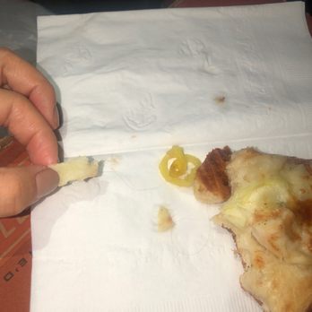 Blaze Pizza - Excuse my chewed up piece. The hair was revealed to me when I was finishing up my tasty slice of pizza :( - Salad Near Me - Menifee, California Blaze Pizza - Excuse my chewed up piece. The hair was revealed to me when I was finishing up my tasty slice of pizza :( - Salad Near Me - Menifee, California