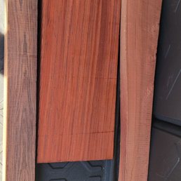Paduke,Pink Eucalyptus, I forgot the las last one. Maybe spanish cedar? Paduke,Pink Eucalyptus, I forgot the las last one. Maybe spanish cedar?