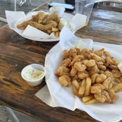Erich's Clam Shack - Fried haddock and popcorn shrimp