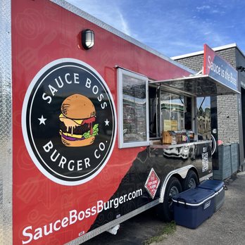 Sauce Boss Burger - the side of a food truck - Burgers Near Me - Pensacola, Florida Sauce Boss Burger - the side of a food truck - Burgers Near Me - Pensacola, Florida