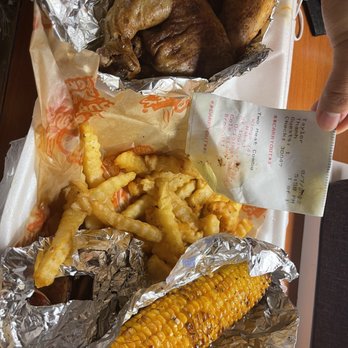 BubbaQue's - They sent me a whole different order. I ordered broccoli and got big ass corn. Where are my ribs? - Barbeque Near Me - Leesville, Louisiana