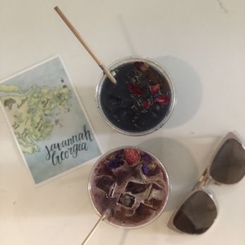 Superbloom - Purple Potato & Butterfly both with a shot of cold brew - Coffee & Tea Near Me - Savannah, Georgia