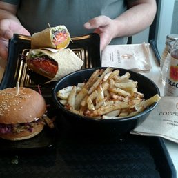 Shitake burger and wrap!! Shitake burger and wrap!!
