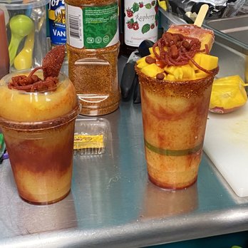 La Piña Capricho Frutal - this is a mangonada, which is a organic and natural mango smoothie with chamoy and candies! - Ice Cream & Frozen Yogurt Near Me - Little Rock, Arkansas