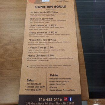 Mr Poke - Menu side 2 - Sushi Bars Near Me - Great Neck, New York Mr Poke - Menu side 2 - Sushi Bars Near Me - Great Neck, New York