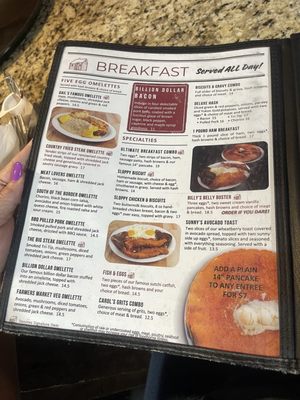 Menu photo 3 Billy Gail's Branson, MO