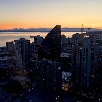 The Westin Seattle - Sunset from a Grand View Room (facing north). - Hotels Near Me - Seattle, Washington The Westin Seattle - Sunset from a Grand View Room (facing north). - Hotels Near Me - Seattle, Washington