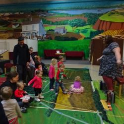 Story time in the Great Hall